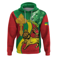 Ethiopia National Day Hoodie Ethiopia Lion of Judah African Pattern - Wonder Print Shop