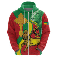 Ethiopia National Day Hoodie Ethiopia Lion of Judah African Pattern - Wonder Print Shop