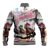 Personalized Kentucky Horse Racing Baseball Jacket 151st Anniversary Run For The Roses