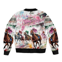 Personalized Kentucky Horse Racing Bomber Jacket 151st Anniversary Run For The Roses