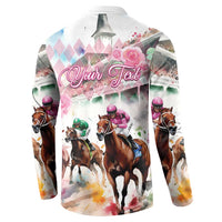 Personalized Kentucky Horse Racing Button Sweatshirt 151st Anniversary Run For The Roses