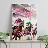 Personalized Kentucky Horse Racing Canvas Wall Art 151st Anniversary Run For The Roses