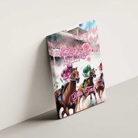 Personalized Kentucky Horse Racing Canvas Wall Art 151st Anniversary Run For The Roses