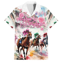 Personalized Kentucky Horse Racing Family Matching Summer Maxi Dress and Hawaiian Shirt 151st Anniversary Run For The Roses