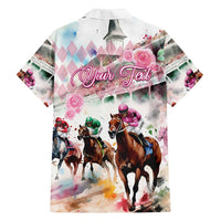 Personalized Kentucky Horse Racing Family Matching Summer Maxi Dress and Hawaiian Shirt 151st Anniversary Run For The Roses
