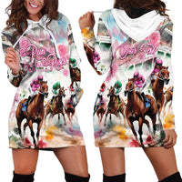 Personalized Kentucky Horse Racing Hoodie Dress 151st Anniversary Run For The Roses