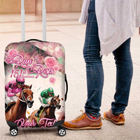 Personalized Kentucky Horse Racing Luggage Cover 151st Anniversary Run For The Roses