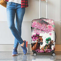 Personalized Kentucky Horse Racing Luggage Cover 151st Anniversary Run For The Roses