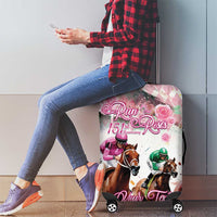 Personalized Kentucky Horse Racing Luggage Cover 151st Anniversary Run For The Roses