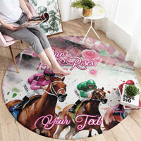 Personalized Kentucky Horse Racing Round Carpet 151st Anniversary Run For The Roses