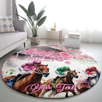 Personalized Kentucky Horse Racing Round Carpet 151st Anniversary Run For The Roses