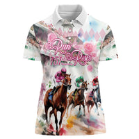 Personalized Kentucky Horse Racing Women Polo Shirt 151st Anniversary Run For The Roses
