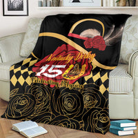 Kentucky Horse Racing Blanket Celebrating 151 Years Horseshoe With Roses