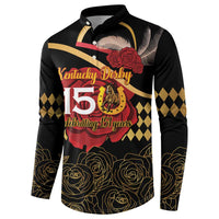 Kentucky Horse Racing Button Sweatshirt Celebrating 151 Years Horseshoe With Roses