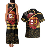 Kentucky Horse Racing Couples Matching Tank Maxi Dress and Hawaiian Shirt Celebrating 151 Years Horseshoe With Roses