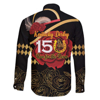 Kentucky Horse Racing Family Matching Off The Shoulder Long Sleeve Dress and Hawaiian Shirt Celebrating 151 Years Horseshoe With Roses