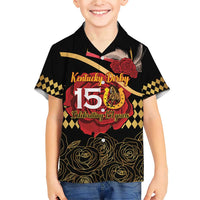 Kentucky Horse Racing Family Matching Short Sleeve Bodycon Dress and Hawaiian Shirt Celebrating 151 Years Horseshoe With Roses