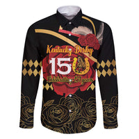 Kentucky Horse Racing Family Matching Summer Maxi Dress and Hawaiian Shirt Celebrating 151 Years Horseshoe With Roses