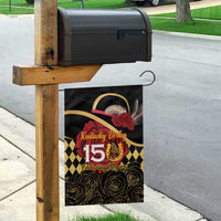 Kentucky Horse Racing Garden Flag Celebrating 151 Years Horseshoe With Roses