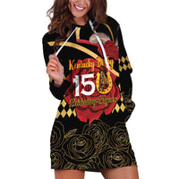 Kentucky Horse Racing Hoodie Dress Celebrating 151 Years Horseshoe With Roses