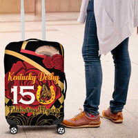 Kentucky Horse Racing Luggage Cover Celebrating 151 Years Horseshoe With Roses