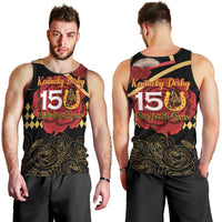 Kentucky Horse Racing Men Tank Top Celebrating 151 Years Horseshoe With Roses