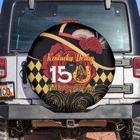 Kentucky Horse Racing Spare Tire Cover Celebrating 151 Years Horseshoe With Roses