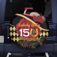 Kentucky Horse Racing Spare Tire Cover Celebrating 151 Years Horseshoe With Roses