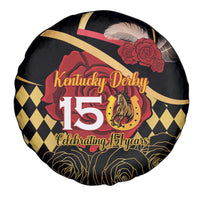 Kentucky Horse Racing Spare Tire Cover Celebrating 151 Years Horseshoe With Roses