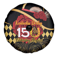 Kentucky Horse Racing Spare Tire Cover Celebrating 151 Years Horseshoe With Roses