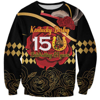 Kentucky Horse Racing Sweatshirt Celebrating 151 Years Horseshoe With Roses