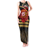 Kentucky Horse Racing Tank Maxi Dress Celebrating 151 Years Horseshoe With Roses