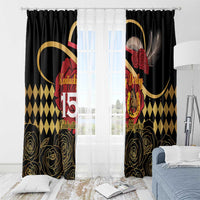 Kentucky Horse Racing Window Curtain Celebrating 151 Years Horseshoe With Roses