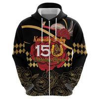 Kentucky Horse Racing Zip Hoodie Celebrating 151 Years Horseshoe With Roses