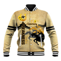 Personalized Preakness Horse Racing Baseball Jacket 150th Anniversary Run For The Black-Eyed Susans