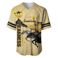 Personalized Preakness Horse Racing Baseball Jersey 150th Anniversary Run For The Black-Eyed Susans