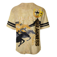 Personalized Preakness Horse Racing Baseball Jersey 150th Anniversary Run For The Black-Eyed Susans