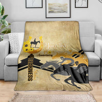 Personalized Preakness Horse Racing Blanket 150th Anniversary Run For The Black-Eyed Susans