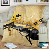 Personalized Preakness Horse Racing Blanket 150th Anniversary Run For The Black-Eyed Susans