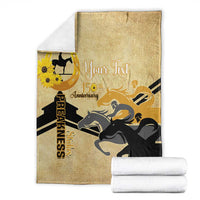 Personalized Preakness Horse Racing Blanket 150th Anniversary Run For The Black-Eyed Susans