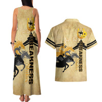 Personalized Preakness Horse Racing Couples Matching Tank Maxi Dress and Hawaiian Shirt 150th Anniversary Run For The Black-Eyed Susans