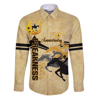 Personalized Preakness Horse Racing Family Matching Mermaid Dress and Hawaiian Shirt 150th Anniversary Run For The Black-Eyed Susans