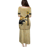 Personalized Preakness Horse Racing Family Matching Puletasi and Hawaiian Shirt 150th Anniversary Run For The Black-Eyed Susans