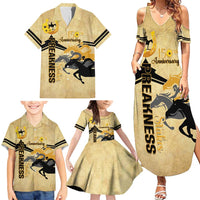 Personalized Preakness Horse Racing Family Matching Summer Maxi Dress and Hawaiian Shirt 150th Anniversary Run For The Black-Eyed Susans