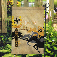 Personalized Preakness Horse Racing Garden Flag 150th Anniversary Run For The Black-Eyed Susans