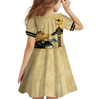 Personalized Preakness Horse Racing Kid Short Sleeve Dress 150th Anniversary Run For The Black-Eyed Susans