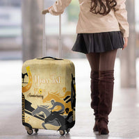 Personalized Preakness Horse Racing Luggage Cover 150th Anniversary Run For The Black-Eyed Susans