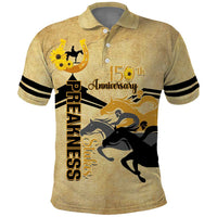 Personalized Preakness Horse Racing Polo Shirt 150th Anniversary Run For The Black-Eyed Susans