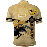 Personalized Preakness Horse Racing Polo Shirt 150th Anniversary Run For The Black-Eyed Susans