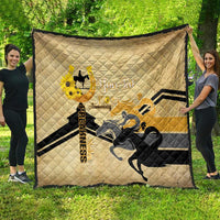 Personalized Preakness Horse Racing Quilt 150th Anniversary Run For The Black-Eyed Susans